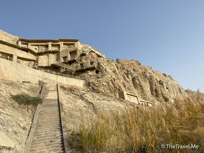 A scenic view of Aksu Kezi Er Qianfodong
