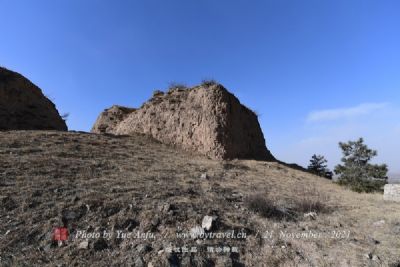 A scenic view of Aksu Wushi Kate Gucheng Yizhi