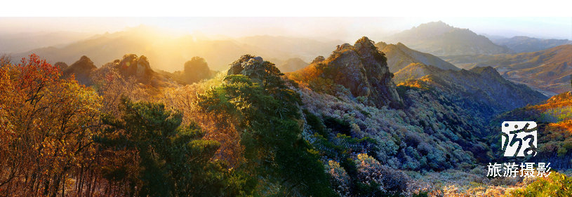 A scenic view of Anshan Wolongshan Shancheng Yizhi