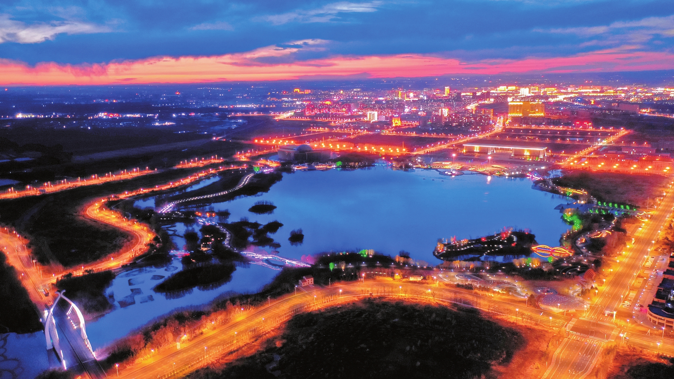A scenic view of Baicheng Chengsijiazi Chengzhi