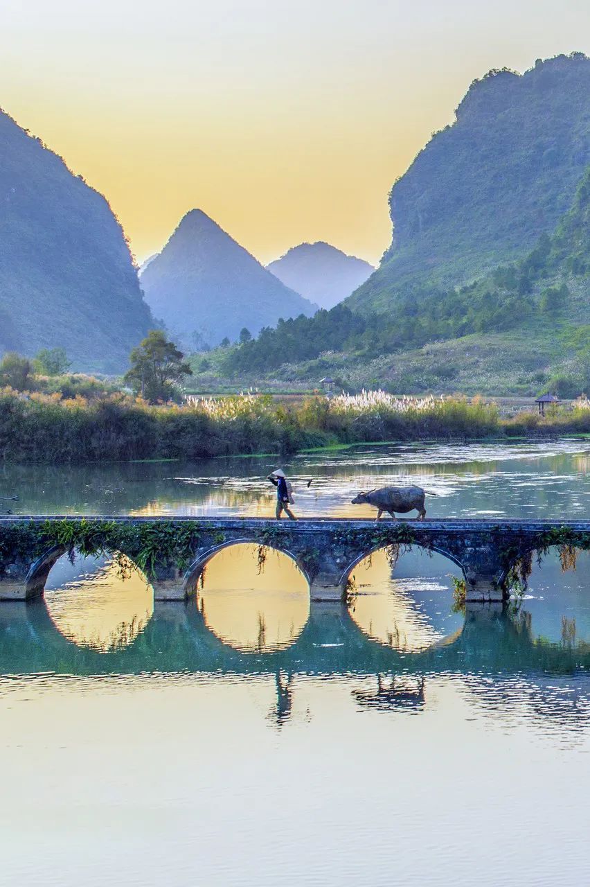 A scenic view of Baise Gantuoyan Yizhi