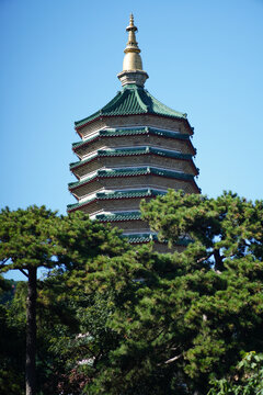 A scenic view of Baishan Lingguangta