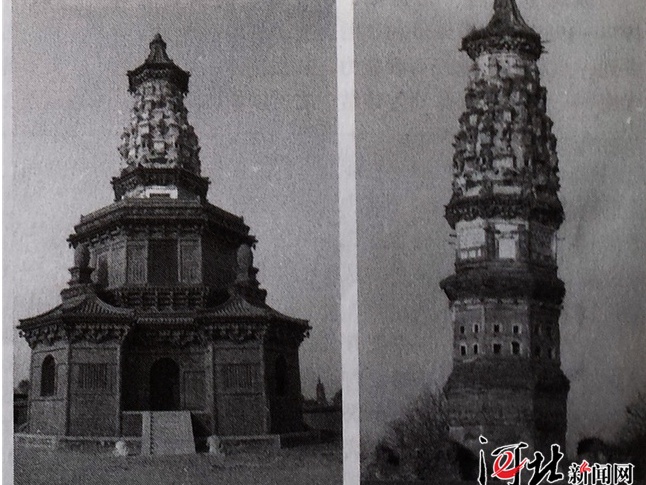 A scenic view of Baoding Dingxian Kaiyuan Temple Pagoda