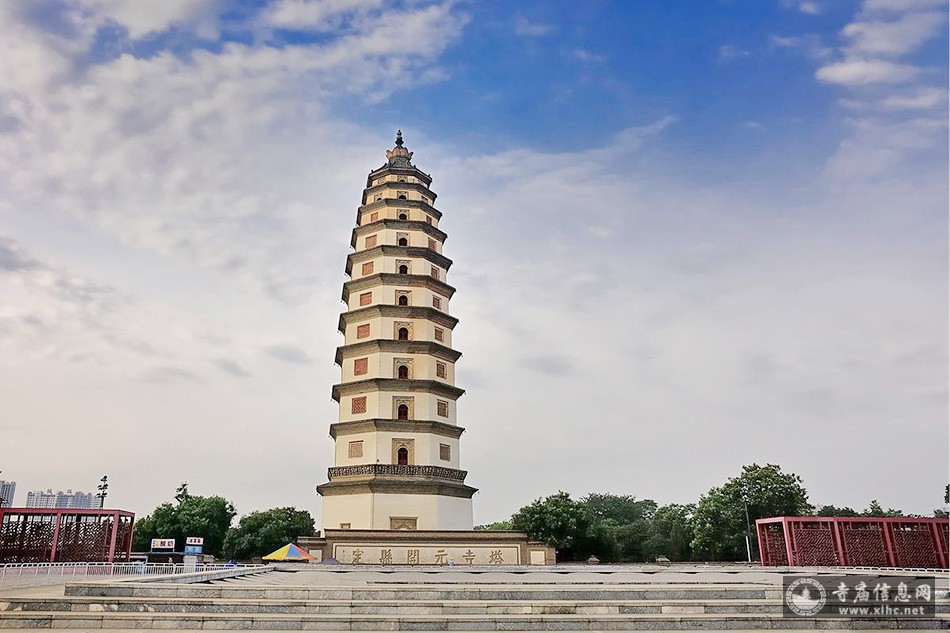 A scenic view of Baoding Dingxian Kaiyuan Temple Pagoda