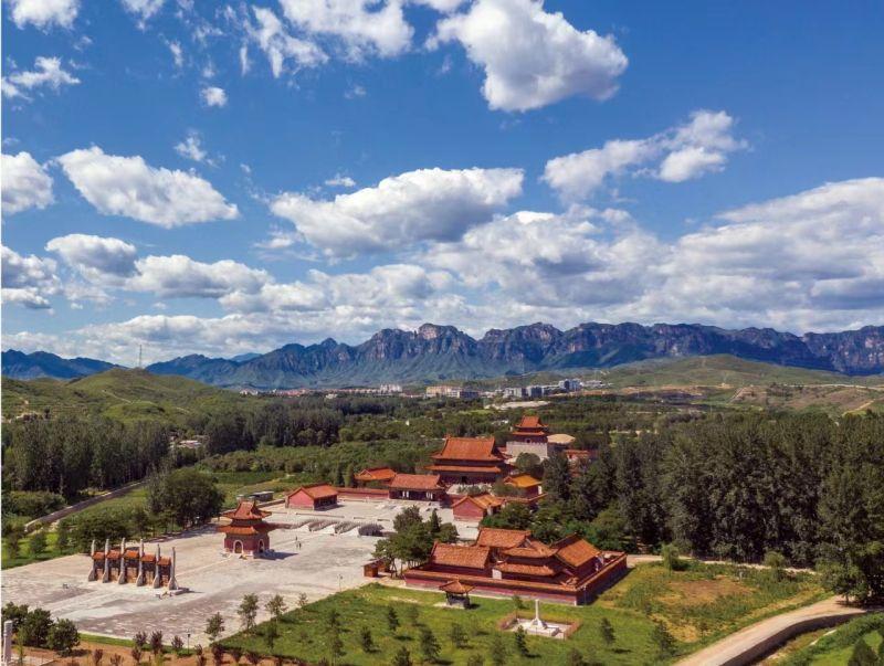 A scenic view of Baoding Qing Western Tombs