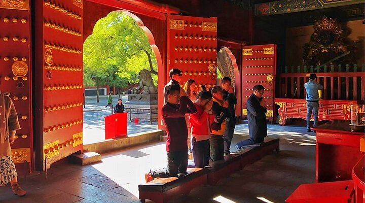A scenic view of Baoding Qinghua Temple Flower Pagoda