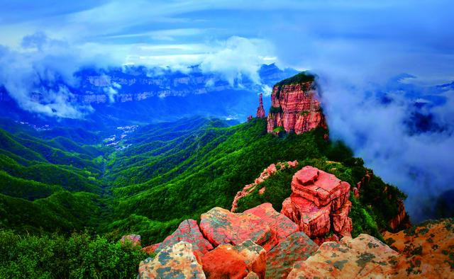 A scenic view of Baoding Song Ancestral Tombs