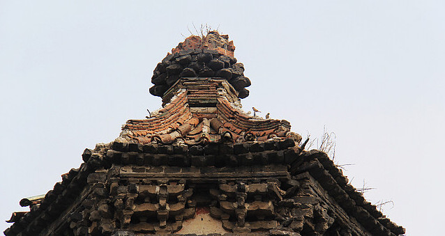 A scenic view of Baoding Wuhou Pagoda