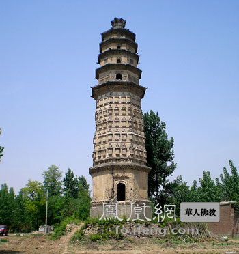 A scenic view of Baoding Xiude Temple Pagoda