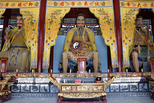 A scenic view of Baoding Yaowang Temple Anguo