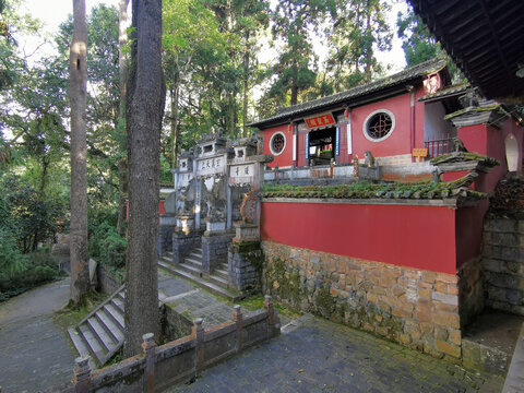 A scenic view of Baoshan Yuhuangge