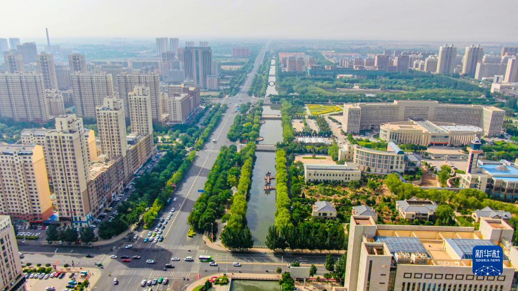 A scenic view of Bayannur Xinhureguchengzhi