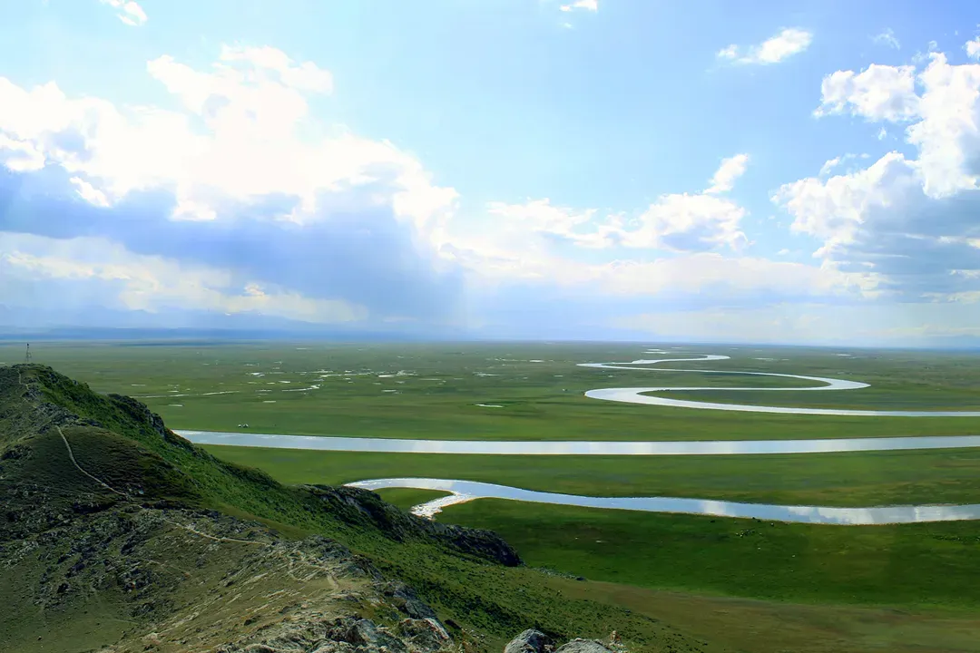A scenic view of Bayingolin Lancheng Yizhi