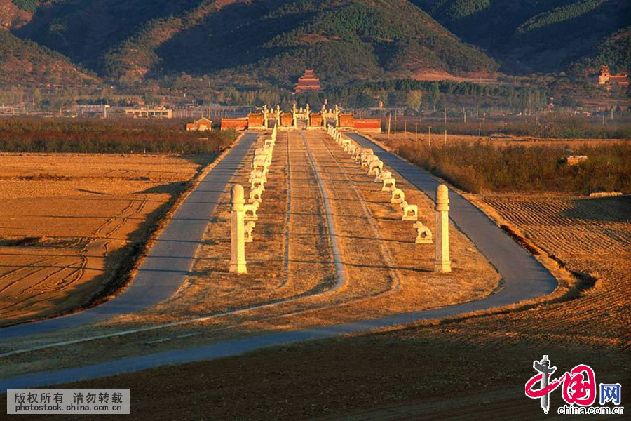A scenic view of Beijing Changping Shisanling