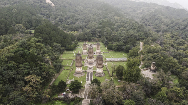 A scenic view of Beijing Changping Yinshan Talin
