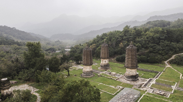A scenic view of Beijing Changping Yinshan Talin