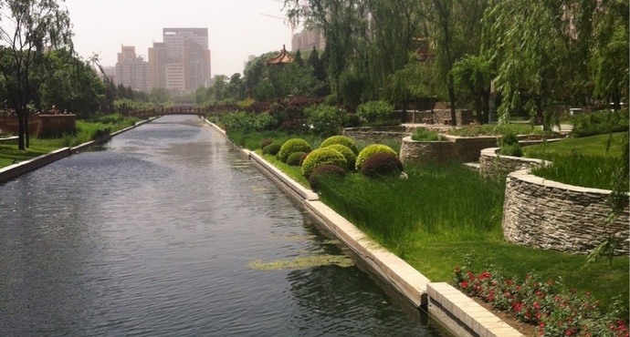A scenic view of Beijing Chaoyang Yuandadu Chengqiang Yizhi