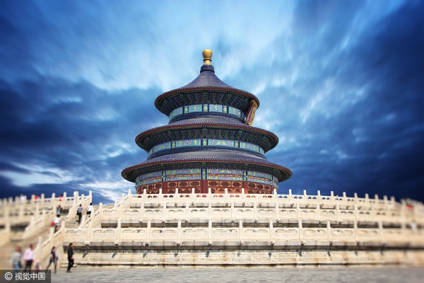 A scenic view of Beijing Dongcheng Tiantan