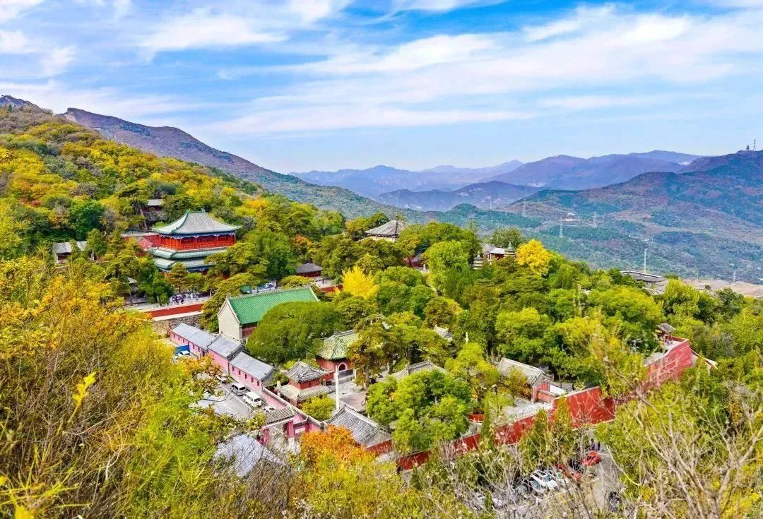 A scenic view of Beijing Mentougou Jietai Si