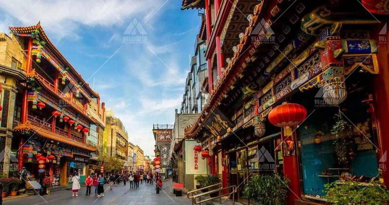 A scenic view of Beijing Xicheng Dashilan Shangye Jianzhu