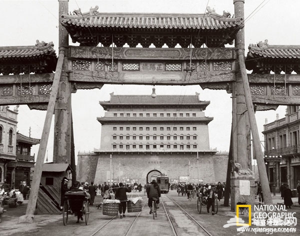 A scenic view of Beijing Xicheng Deshengmen Jianlou