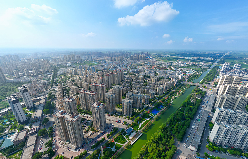 A scenic view of Bengbu Gaixia Yizhi
