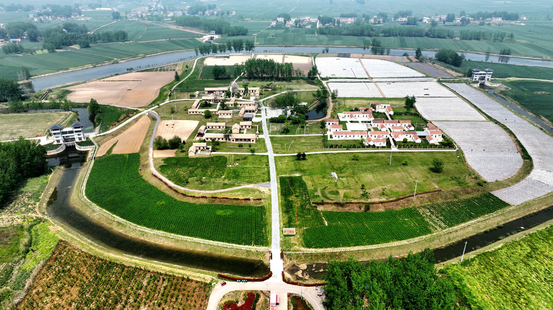 A scenic view of Bengbu Gaixia Yizhi