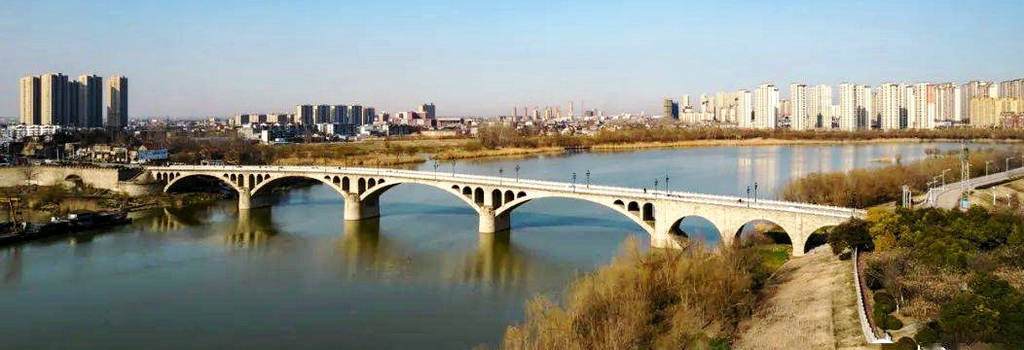 A scenic view of Bengbu Guohe Yiqiao
