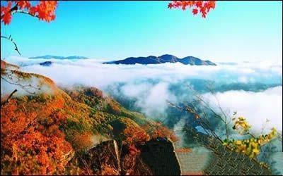 A scenic view of Benxi Bianniushan Chengzhi