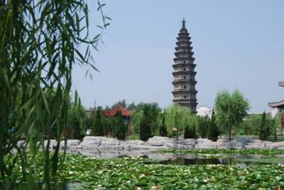 A scenic view of Bozhou Mengcheng Wanfota