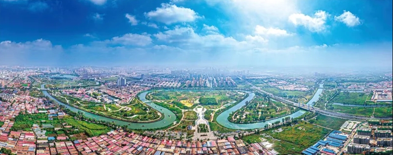 A scenic view of Cangzhou Grand Canal