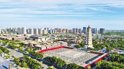 A scenic view of Cangzhou Xianxian Han Tombs