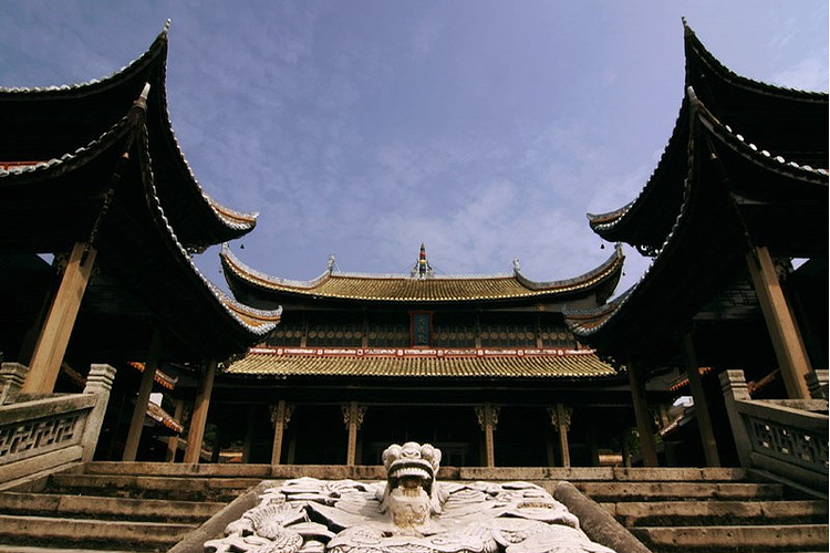 A scenic view of Changsha Liuyang Wenmiao