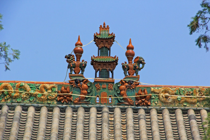 A scenic view of Changzhi Changzi Cuifujun Temple Hall