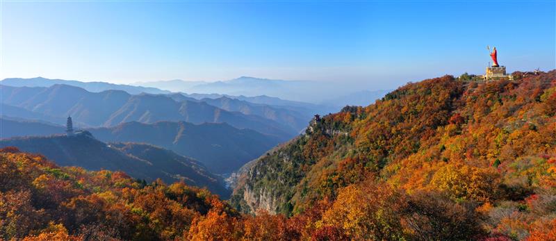 A scenic view of Changzhi Huixian Guan