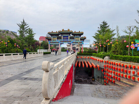 A scenic view of Changzhi Licheng Chenghuang Temple