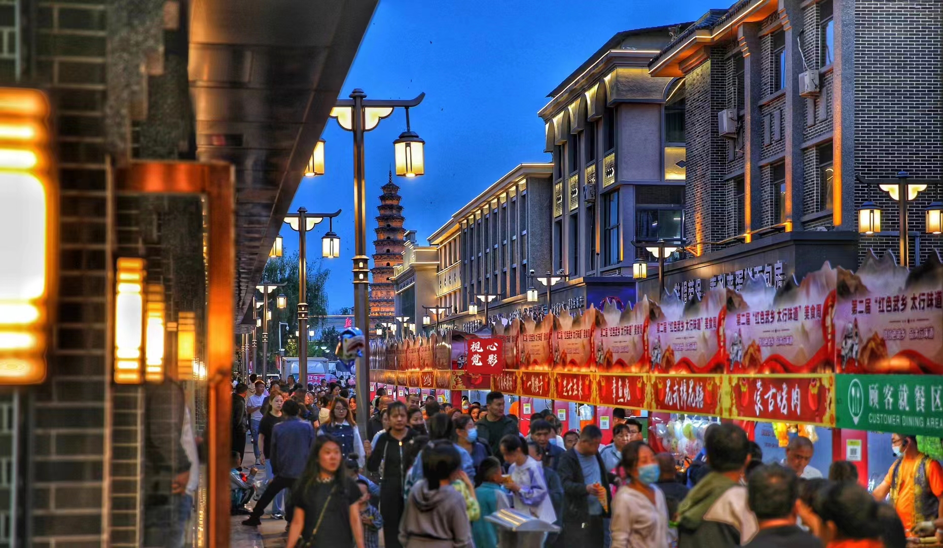 A scenic view of Changzhi Wuxiang Zhenru Temple