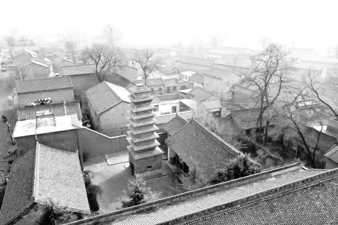 A scenic view of Changzhi Xianshi Heshang Relic Pagoda