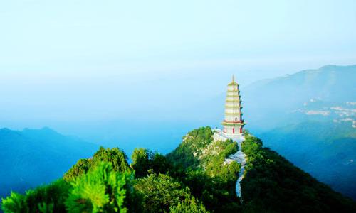 A scenic view of Changzhi Xianshi Heshang Relic Pagoda