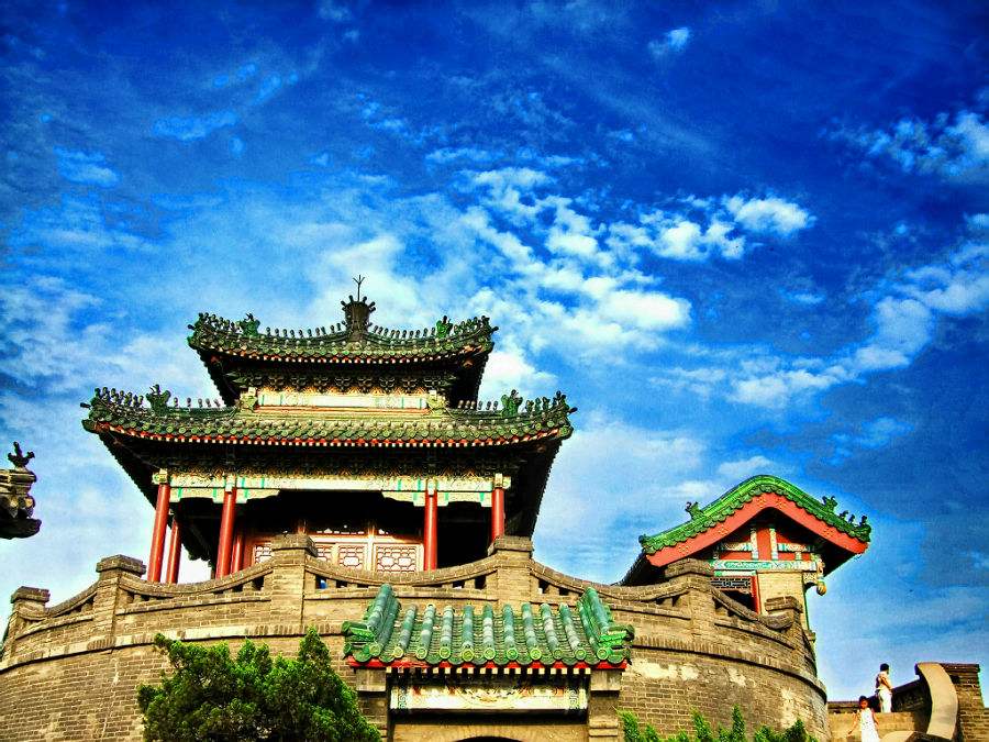 A scenic view of Chengde Dingzicheng Site