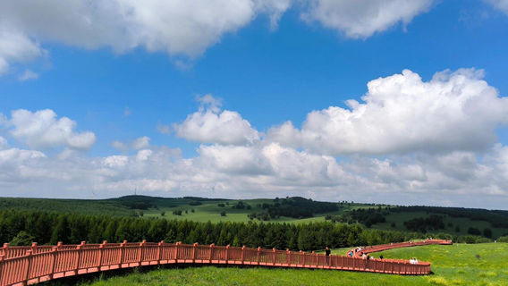 A scenic view of Chengde Mulan Weichang Imperial Steles And Cliffs