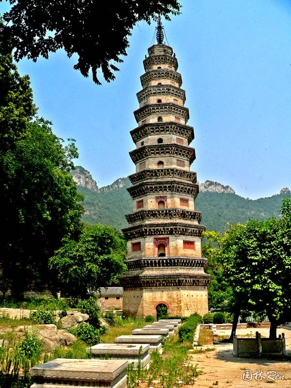A scenic view of Chengdu Lingyansi Ji Qianfota