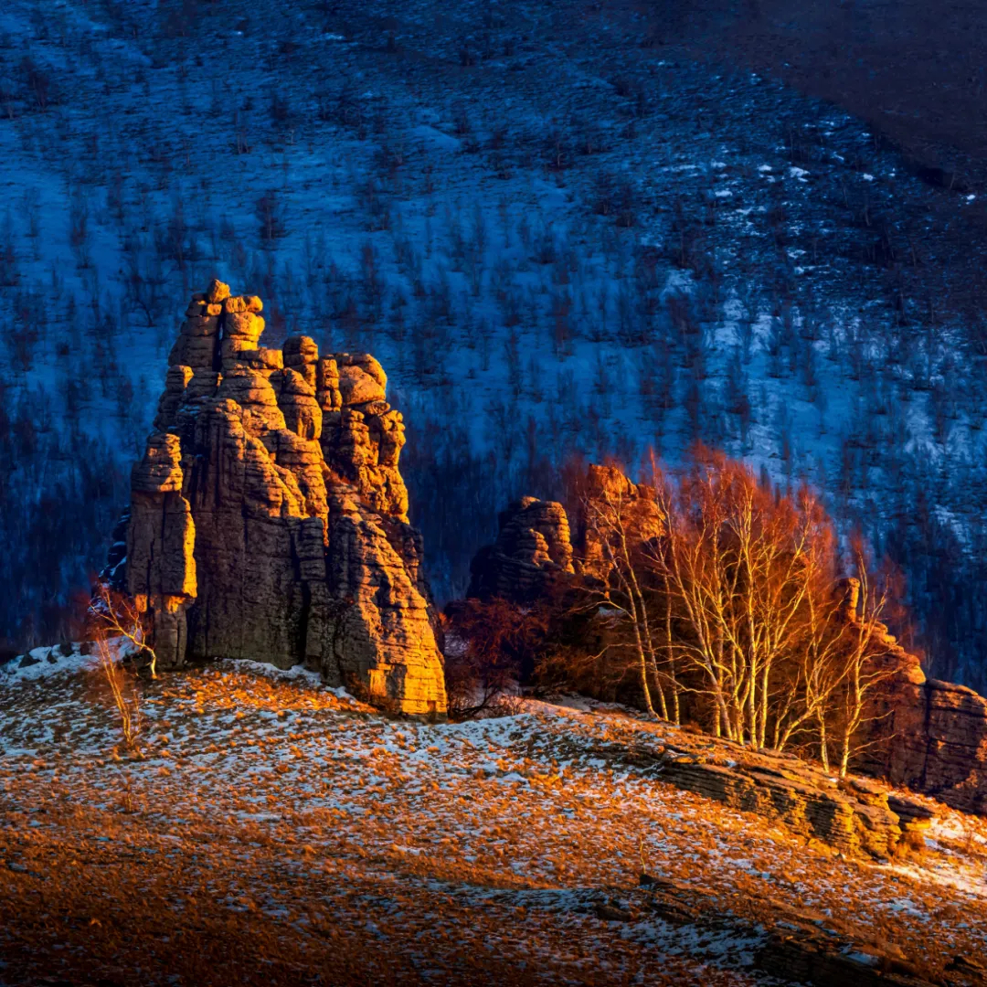 A scenic view of Chifeng Baoshanhansumumuqun