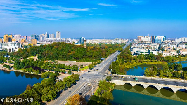A scenic view of Chizhou Guichi Qingxi Ta