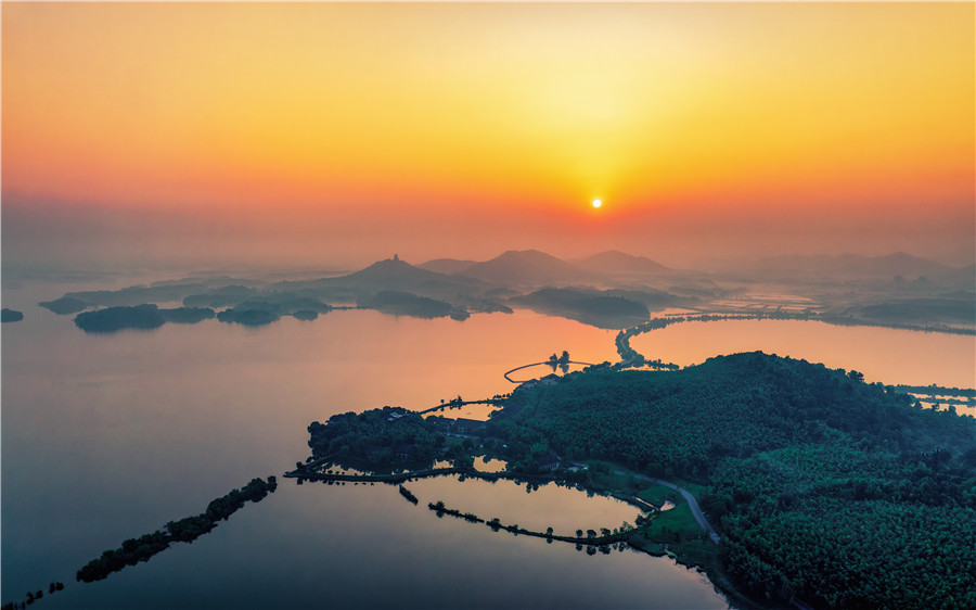 A scenic view of Chizhou Taipingshanfang