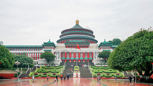 A scenic view of Chongqing Renmin Dalitang