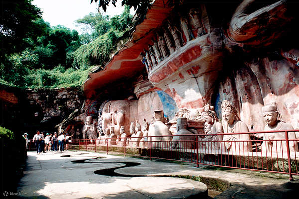 A scenic view of Chongqing Shimen Dafosi Moya Zaoxiang
