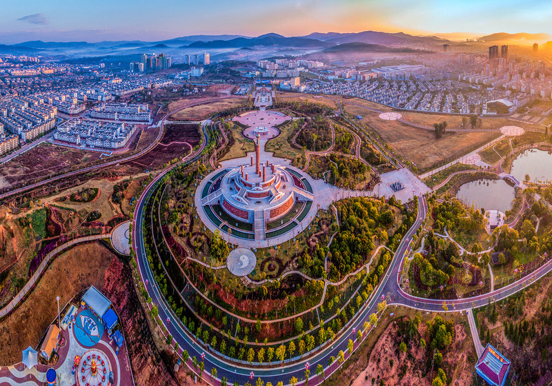 A scenic view of Chuxiong Xingxiuqiao He Fengyuqiao