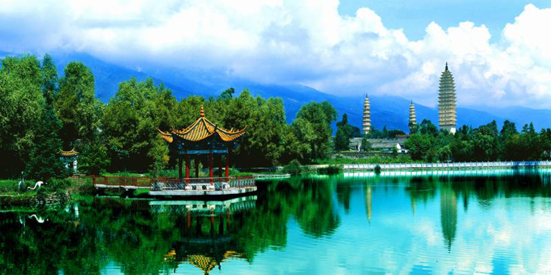 A scenic view of Dali Changchundong Dengjuesi