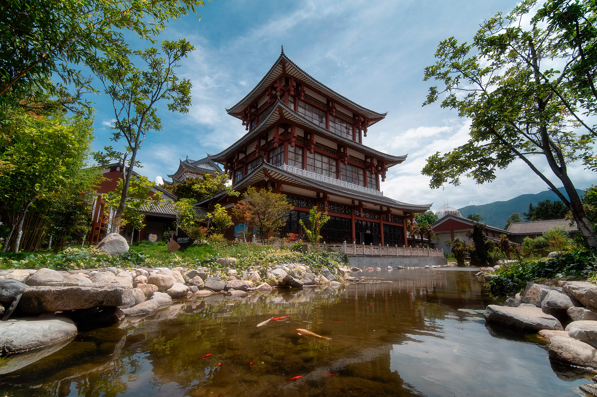 A scenic view of Dali Deyuan Gucheng Yizhi